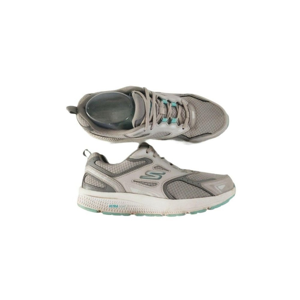 Skechers Go Run Consistent ultra light Running Shoes Gray Blue Women's Size 8.5